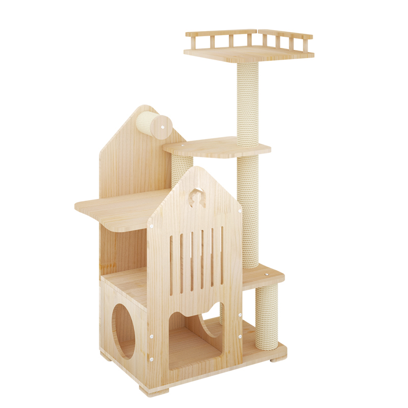 Outdoor Furniture Luxury - Modern Luxury Nature Wooden Cat Tree