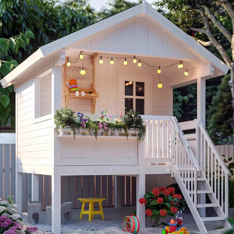 Kindergarten Playhouse Outdoor - đánh giá và giá Outdoor Furniture Wood