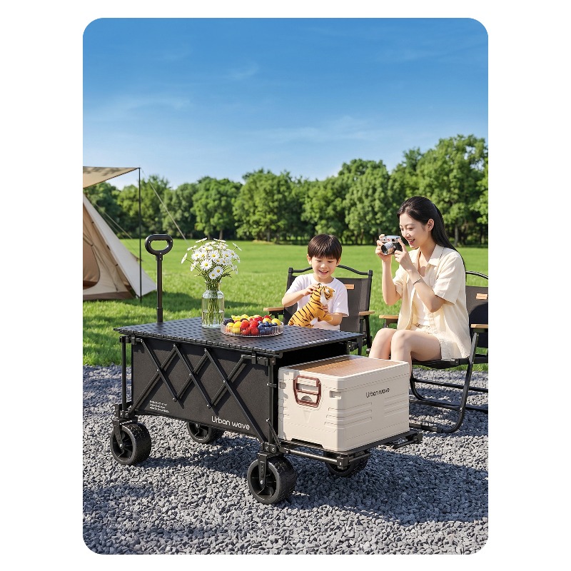 Folding Camping Wagon Cart Out - đánh giá và giá Outdoor Furniture Metal