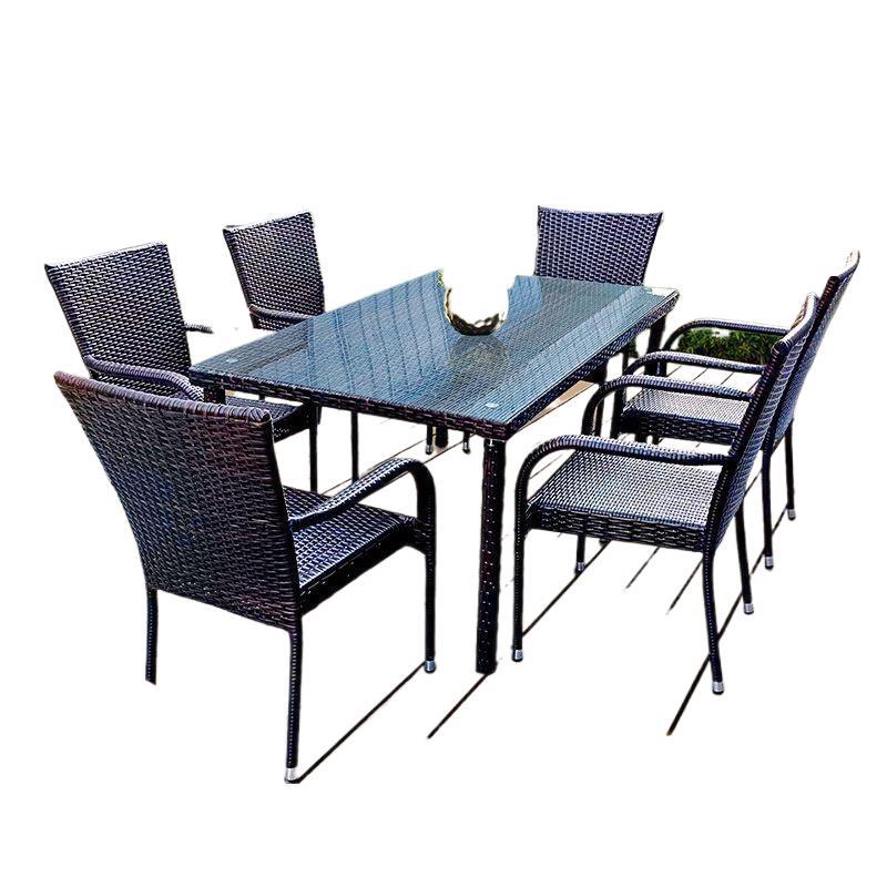 Outdoor rattan tables and chai - đánh giá và giá Outdoor Furniture Metal