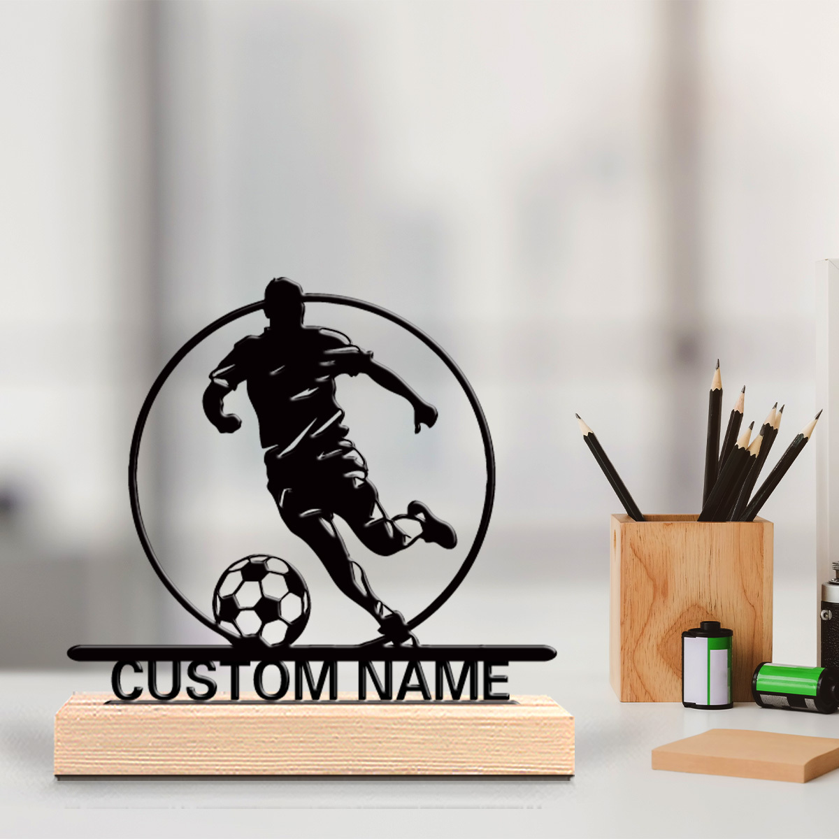 Custom Soccer Player Metal Sta - đánh giá và giá Outdoor Furniture Wood