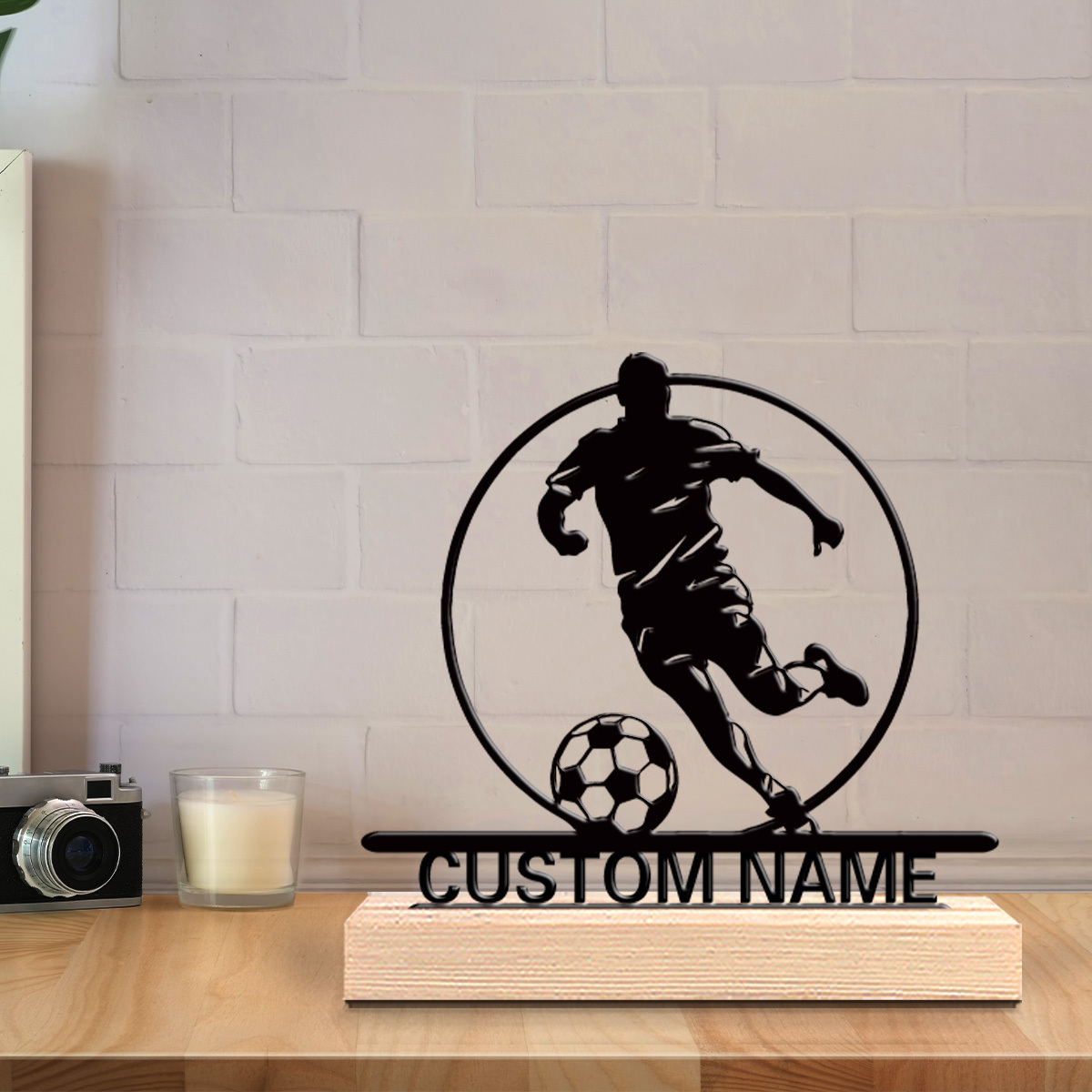 Custom Soccer Player Metal Sta - đánh giá và giá Outdoor Furniture Wood