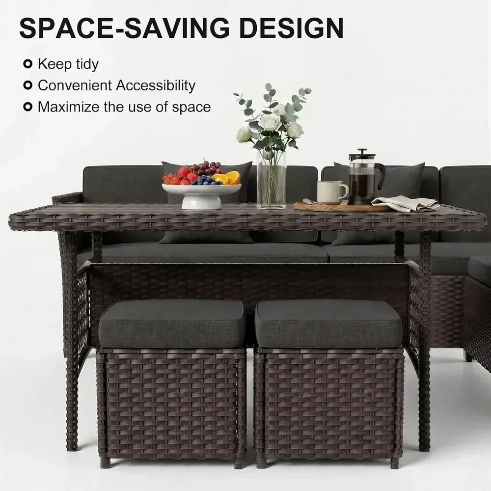 7-Piece Outdoor Wicker Patio F - đánh giá và giá Outdoor Furniture Metal Chairs