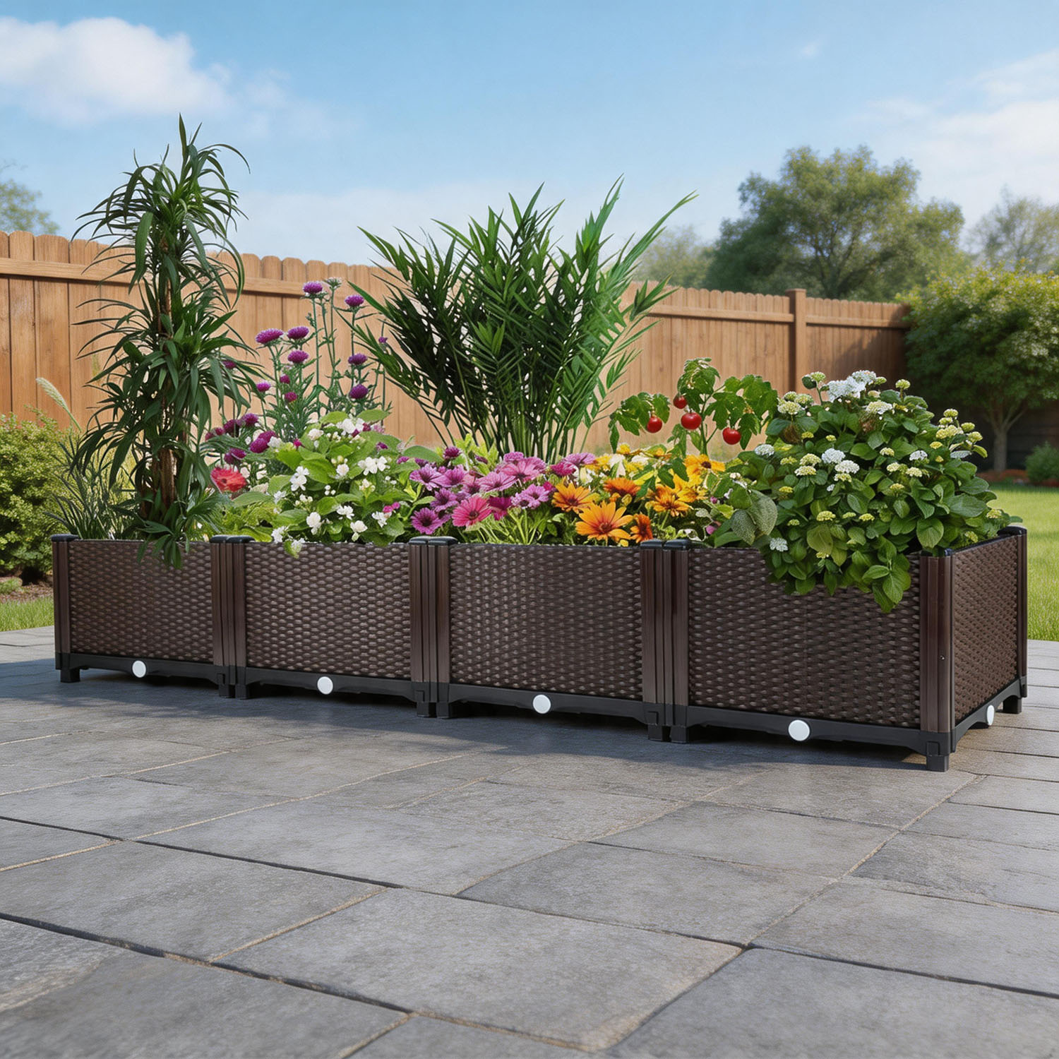 Self-Watering Raised Garden Be - đánh giá và giá Outdoor Daybed Furniture